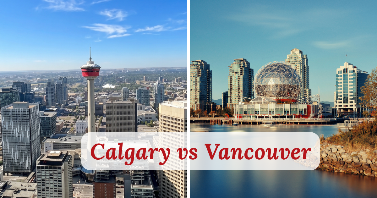 Calgary e Vancouver lado a lado — comparação para brasileiros que planejam imigrar para o Canadá