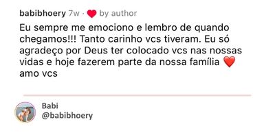 Depoimento Babi